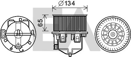 EACLIMA 42A05002 - Elektromotors, Salona ventilācija adetalas.lv