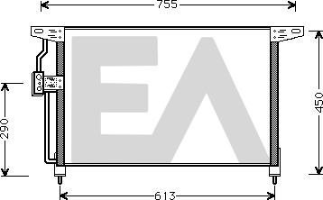 EACLIMA 30C54006 - Kondensators, Gaisa kond. sistēma adetalas.lv