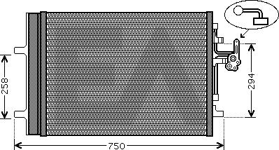 EACLIMA 30C78014 - Kondensators, Gaisa kond. sistēma adetalas.lv