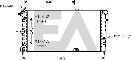 EACLIMA 31R54153 - Radiators, Motora dzesēšanas sistēma adetalas.lv