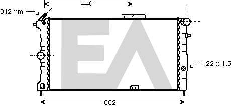 EACLIMA 31R54162 - Radiators, Motora dzesēšanas sistēma adetalas.lv