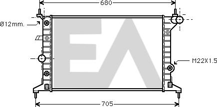 EACLIMA 31R54171 - Radiators, Motora dzesēšanas sistēma adetalas.lv