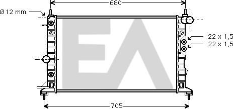 EACLIMA 31R54172 - Radiators, Motora dzesēšanas sistēma adetalas.lv