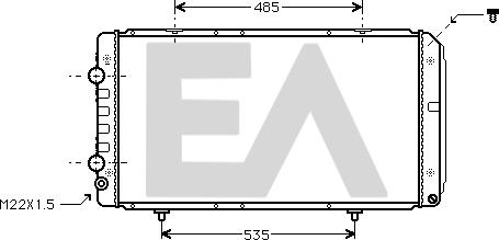 EACLIMA 31R55081 - Radiators, Motora dzesēšanas sistēma adetalas.lv