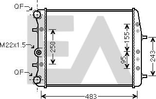 EACLIMA 31R61008 - Radiators, Motora dzesēšanas sistēma adetalas.lv