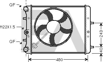 EACLIMA 31R61012 - Radiators, Motora dzesēšanas sistēma adetalas.lv