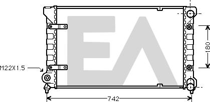 EACLIMA 31R67002 - Radiators, Motora dzesēšanas sistēma adetalas.lv