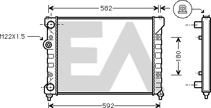 EACLIMA 31R67016 - Radiators, Motora dzesēšanas sistēma adetalas.lv