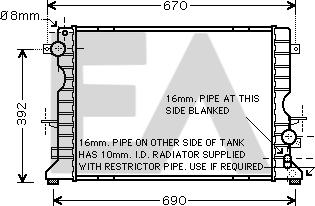 EACLIMA 31R05048 - Radiators, Motora dzesēšanas sistēma adetalas.lv