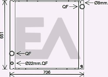 EACLIMA 31R05054 - Radiators, Motora dzesēšanas sistēma adetalas.lv