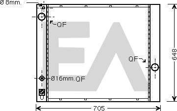 EACLIMA 31R05058 - Radiators, Motora dzesēšanas sistēma adetalas.lv