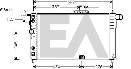 EACLIMA 31R20034 - Radiators, Motora dzesēšanas sistēma adetalas.lv