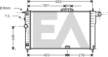 EACLIMA 31R20033 - Radiators, Motora dzesēšanas sistēma adetalas.lv