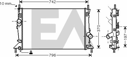 EACLIMA 31R22124 - Radiators, Motora dzesēšanas sistēma adetalas.lv