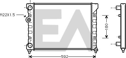 EACLIMA 31R77018 - Radiators, Motora dzesēšanas sistēma adetalas.lv