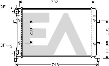 EACLIMA 31R77110 - Radiators, Motora dzesēšanas sistēma adetalas.lv