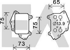 EACLIMA 37G10006 - Eļļas radiators, Motoreļļa adetalas.lv