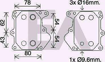 EACLIMA 37G22006 - Eļļas radiators, Motoreļļa adetalas.lv