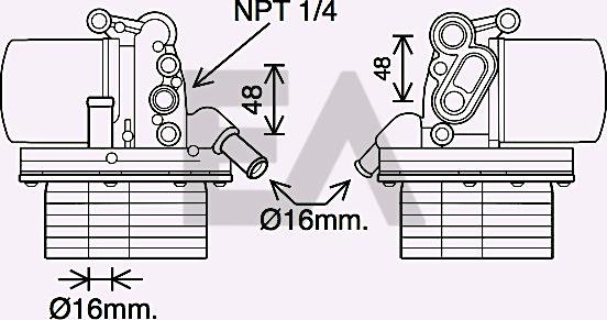 EACLIMA 37G22007 - Eļļas radiators, Motoreļļa adetalas.lv