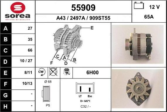 EAI 55909 - Ģenerators adetalas.lv