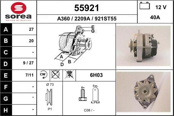 EAI 55921 - Ģenerators adetalas.lv