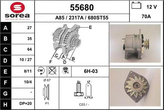 EAI 55680 - Ģenerators adetalas.lv