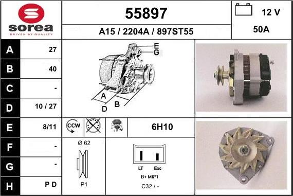 EAI 55897 - Ģenerators adetalas.lv