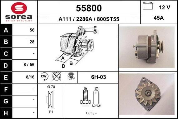 EAI 55800 - Ģenerators adetalas.lv