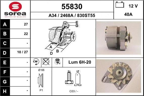 EAI 55830 - Ģenerators adetalas.lv