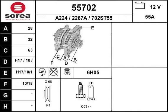 EAI 55702 - Ģenerators adetalas.lv