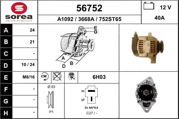 EAI 56752 - Ģenerators adetalas.lv