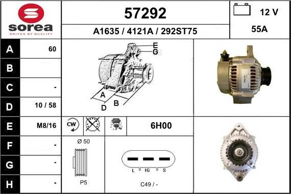 EAI 57292 - Ģenerators adetalas.lv