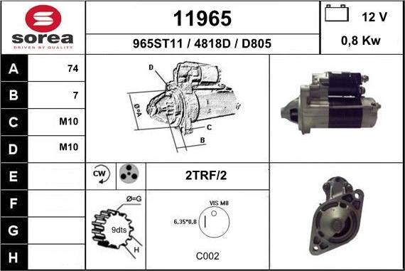 EAI 11965 - Starteris adetalas.lv