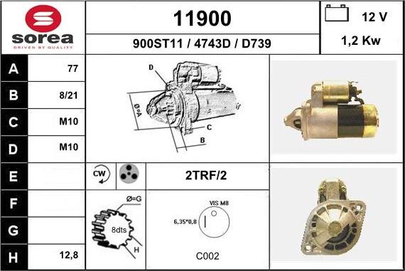 EAI 11900 - Starteris adetalas.lv