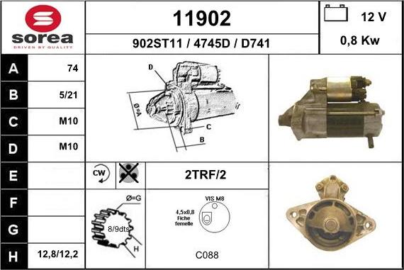 EAI 11902 - Starteris adetalas.lv