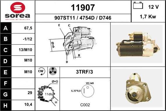 EAI 11907 - Starteris adetalas.lv