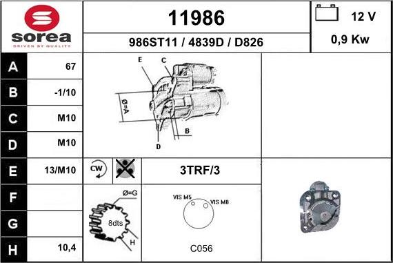 EAI 11986 - Starteris adetalas.lv