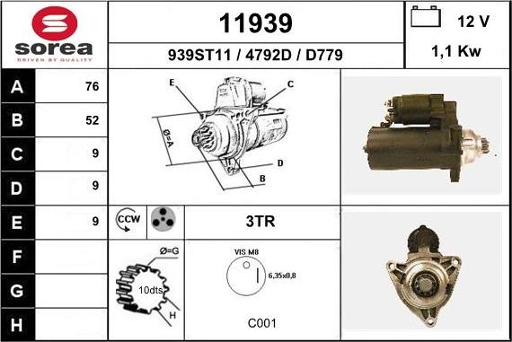 EAI 11939 - Starteris adetalas.lv