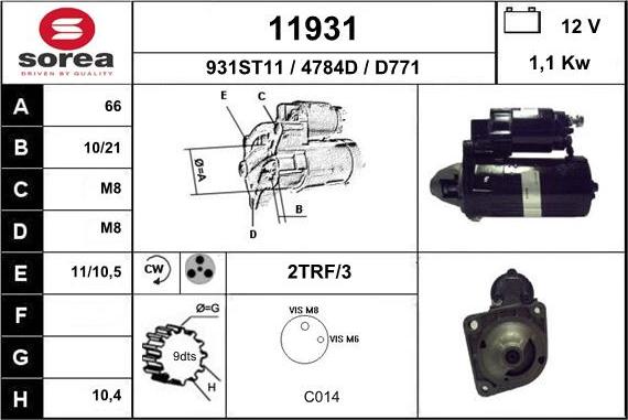 EAI 11931 - Starteris adetalas.lv