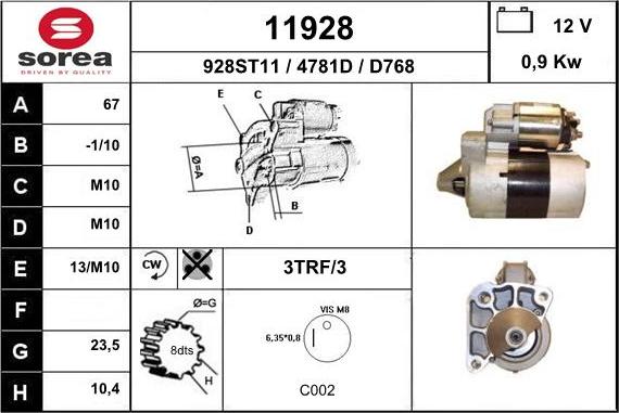 EAI 11928 - Starteris adetalas.lv