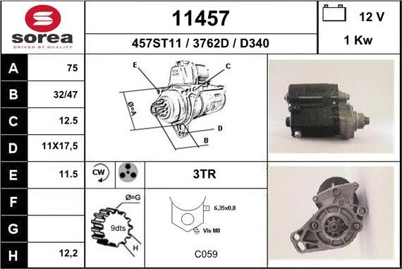 EAI 11457 - Starteris adetalas.lv