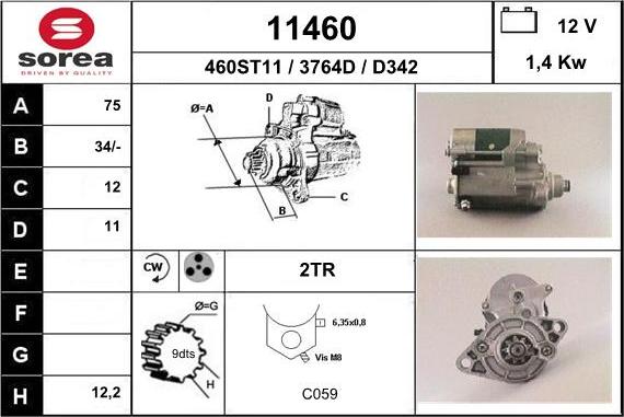 EAI 11460 - Starteris adetalas.lv