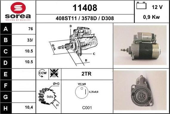 EAI 11408 - Starteris adetalas.lv