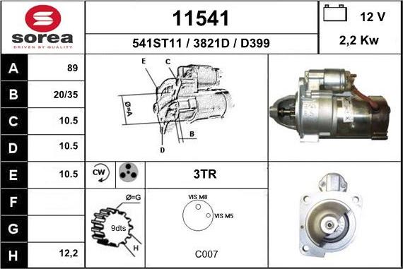 EAI 11541 - Starteris adetalas.lv