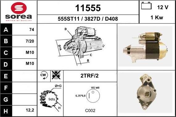 EAI 11555 - Starteris adetalas.lv