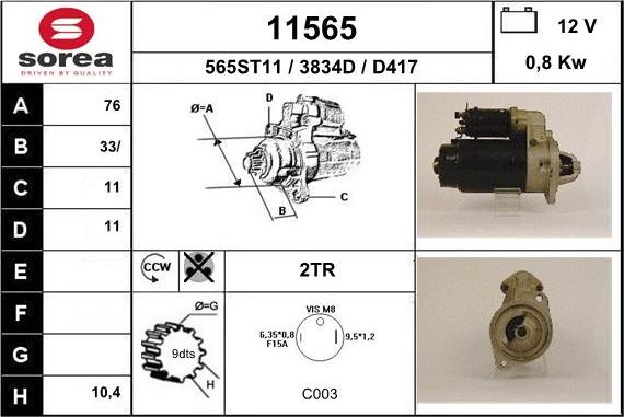 EAI 11565 - Starteris adetalas.lv