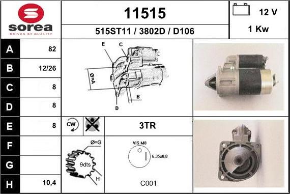 EAI 11515 - Starteris adetalas.lv