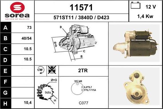 EAI 11571 - Starteris adetalas.lv