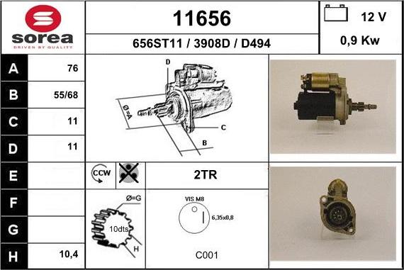 EAI 11656 - Starteris adetalas.lv