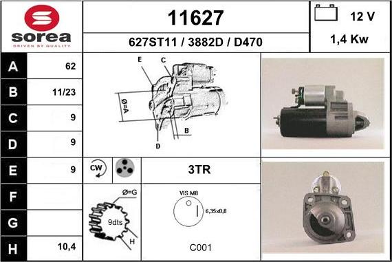 EAI 11627 - Starteris adetalas.lv